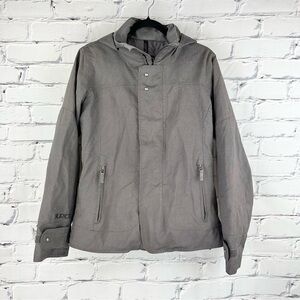 Burtons Women Dryride Ski Snowboarding Hooded Vented Jacket Medium Gray Winter